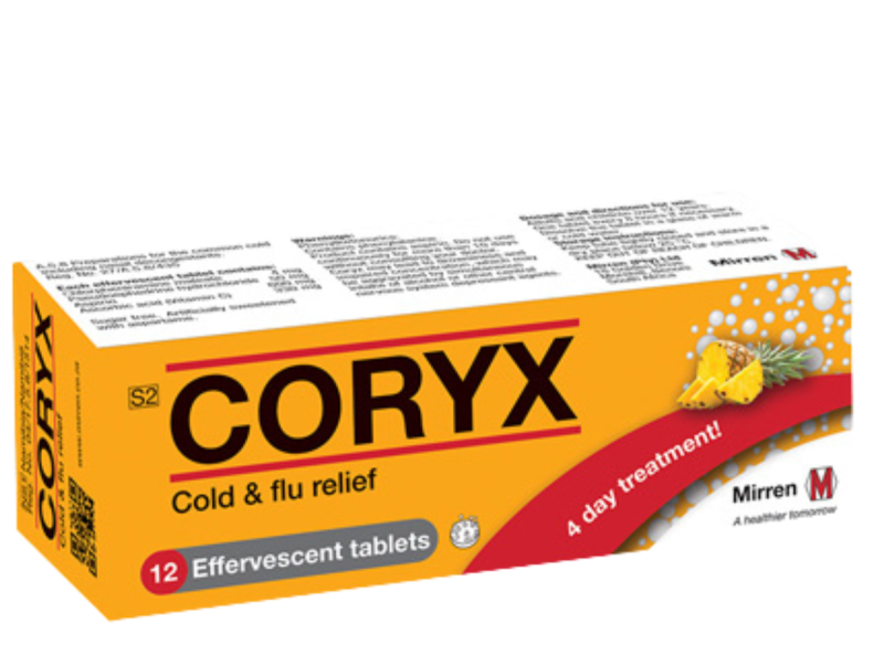 Coryx Effervescent Tablets 12's