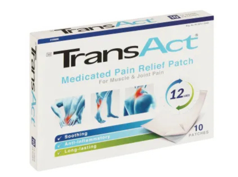 Transact Patch 10's Muscle & Joint Pain Relief