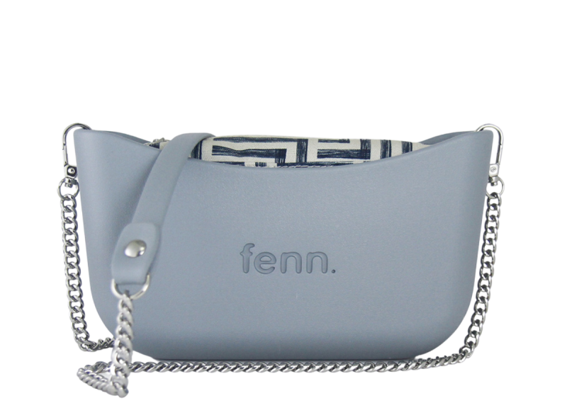 Fenn Classic Collection – Blue Haze – Pattern Inner – Silver Zip – Blue Haze/ Silver Chain