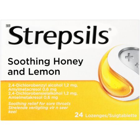 Strepsils Lozenges Honey & Lemon 24